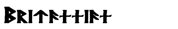 Britannian font preview